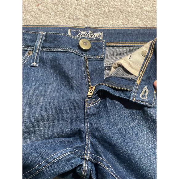 Hudson Womens 28 Flare Y2K 90s Low Rise Jeans Blue Made in USA *tiny flaw - Picture 10 of 15